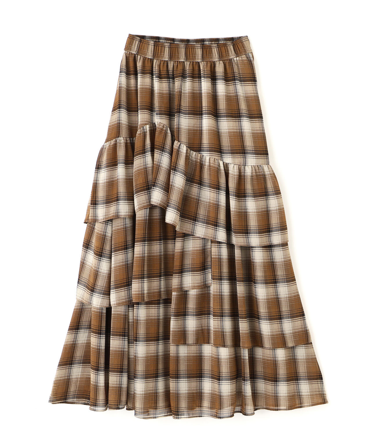 アシメティアードスカート