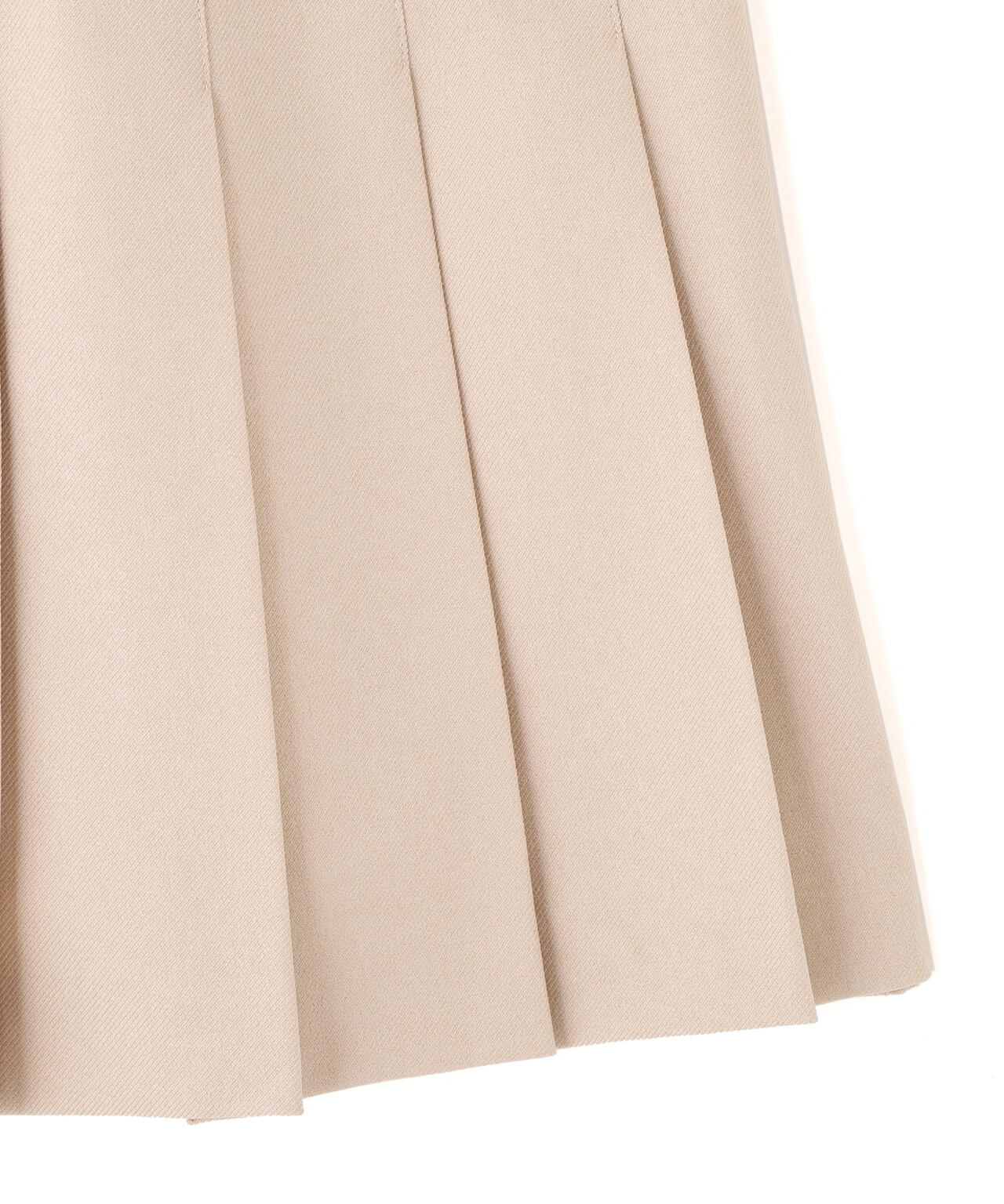 サイドベルトプリーツミニスカート