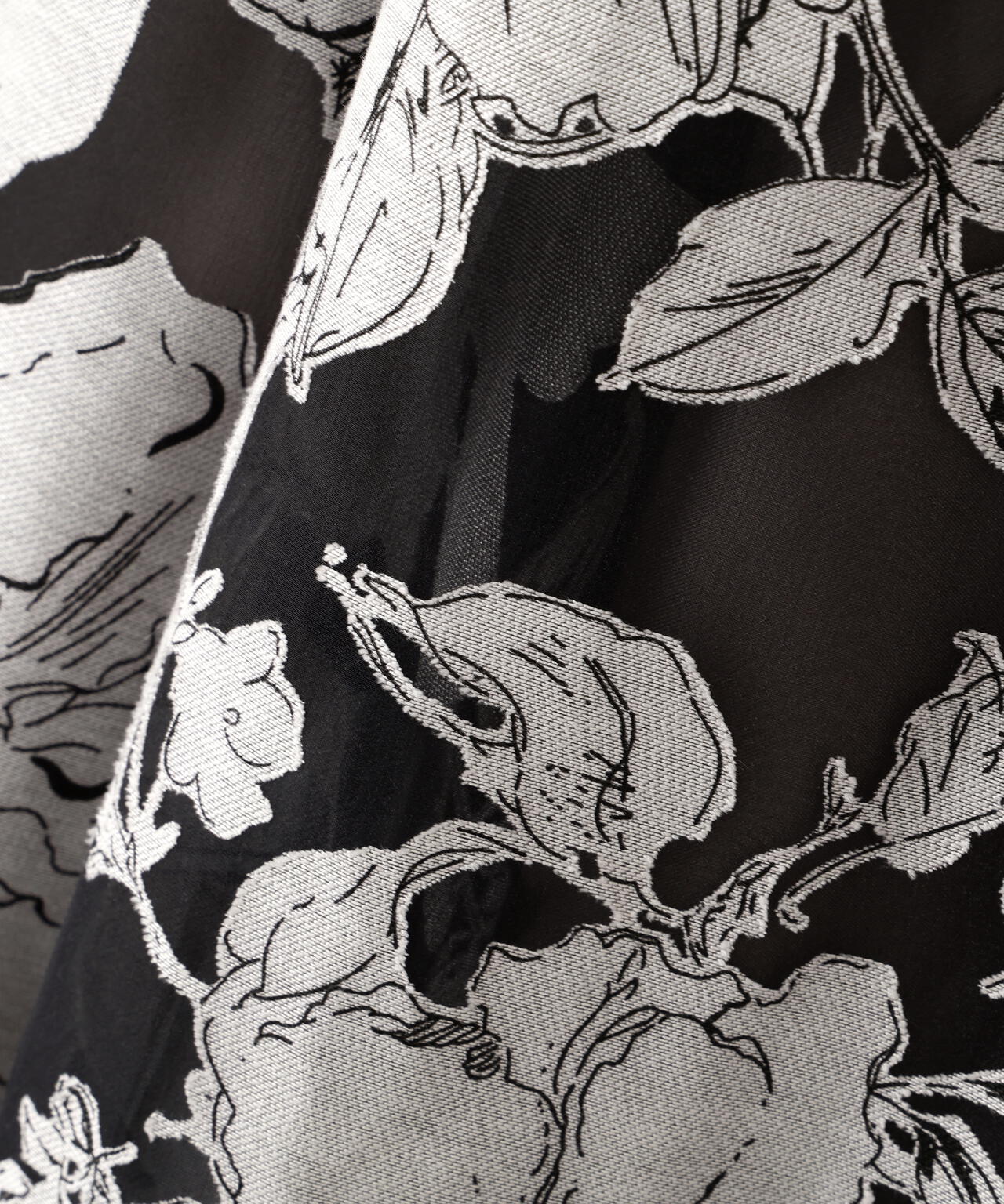 ベロアリボンオパールフラワースカート