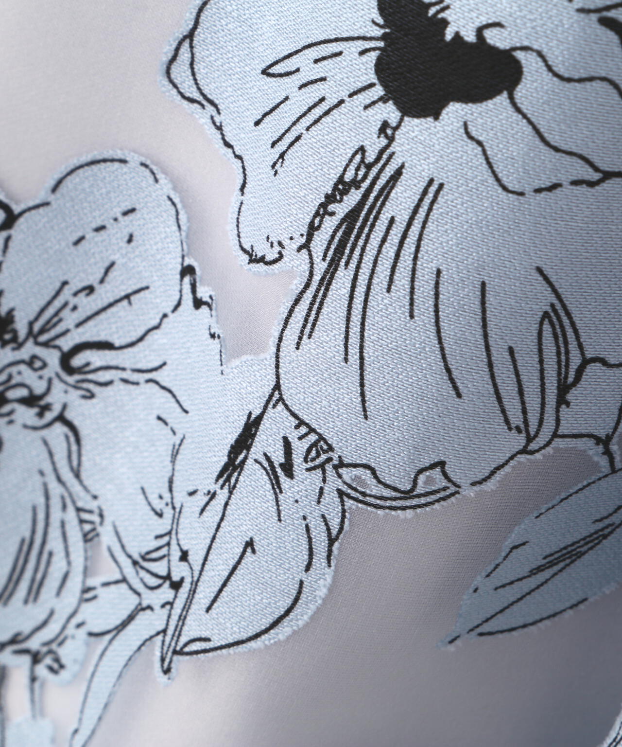 ベロアリボンオパールフラワースカート