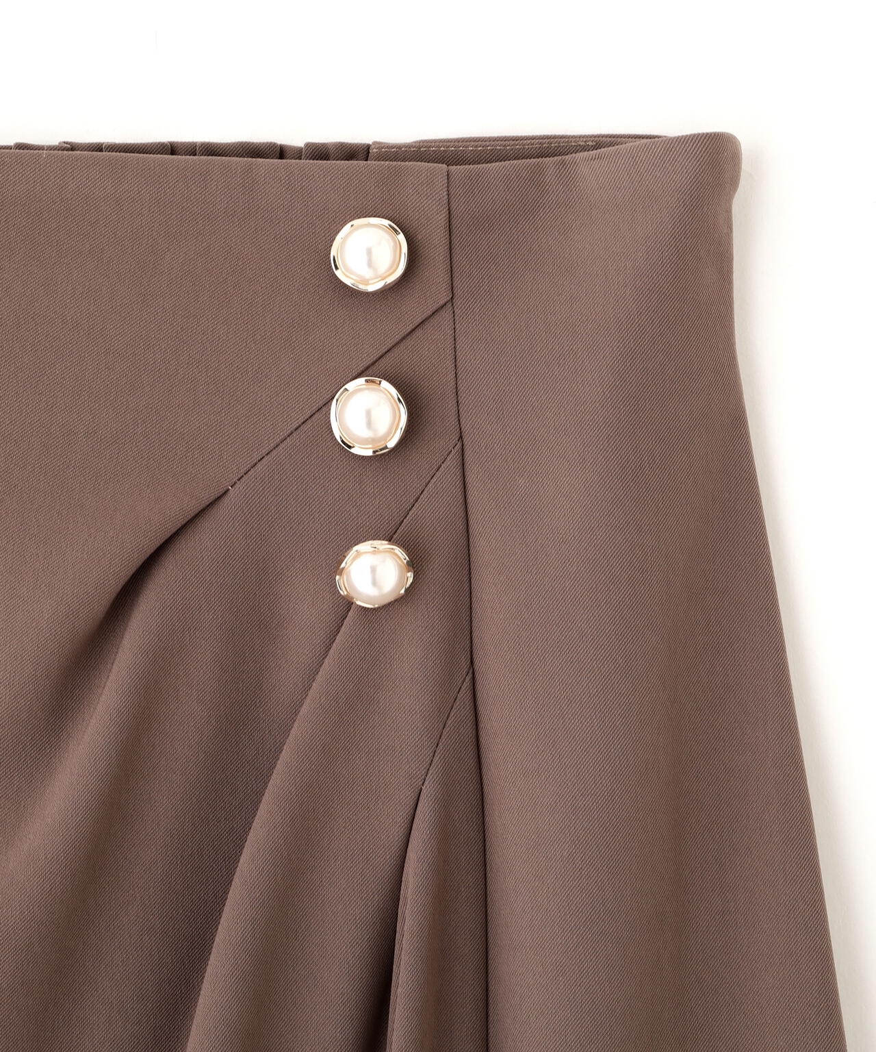 パール釦ラップタイトスカート