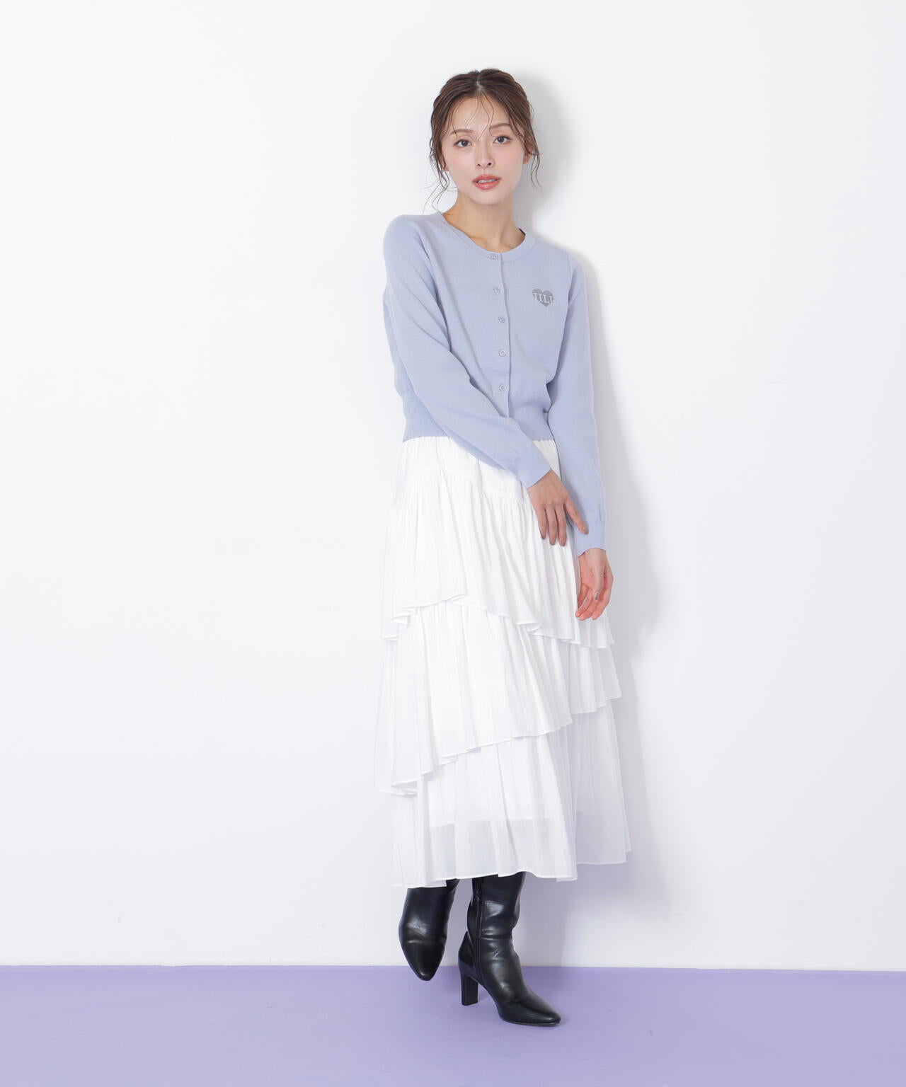 ランダムティアードスカート