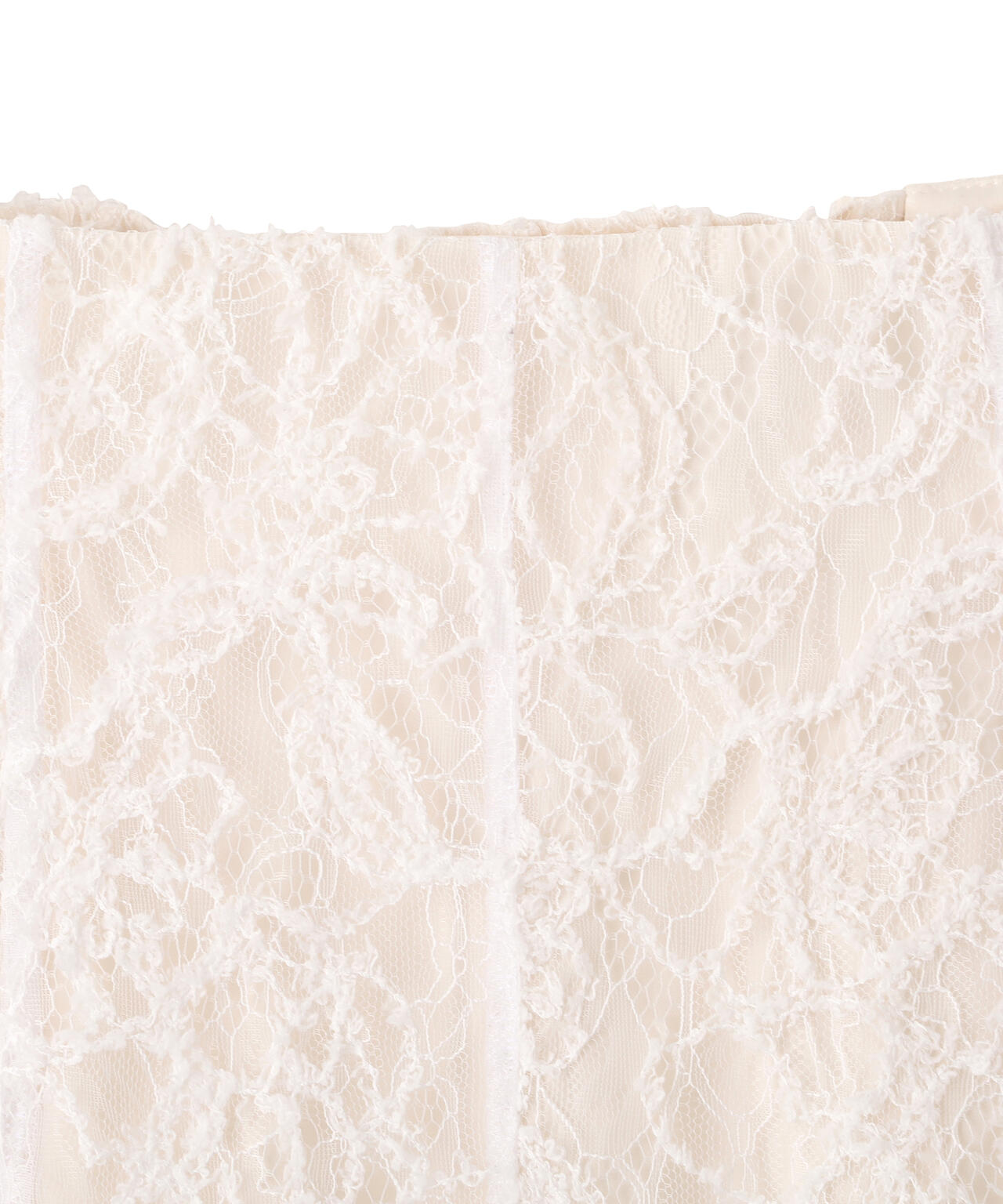 モール刺繍レースマーメイドスカート