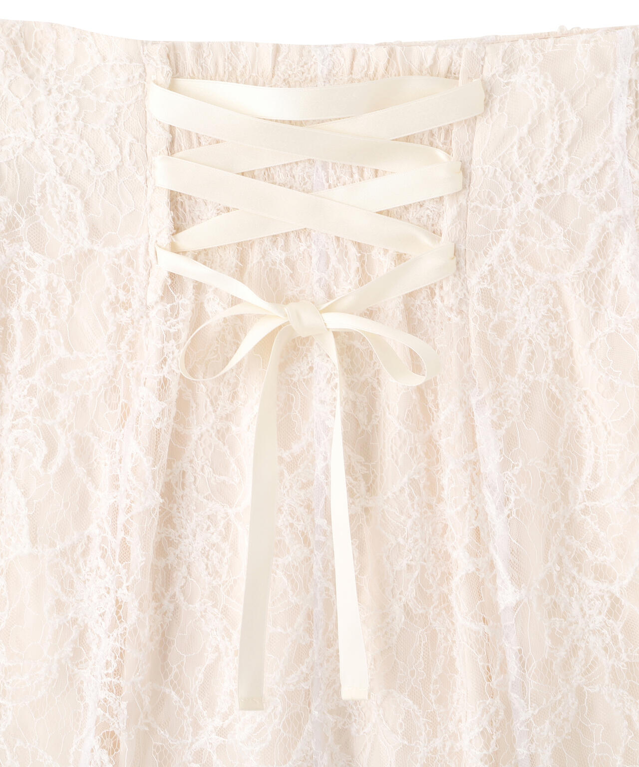 モール刺繍レースマーメイドスカート