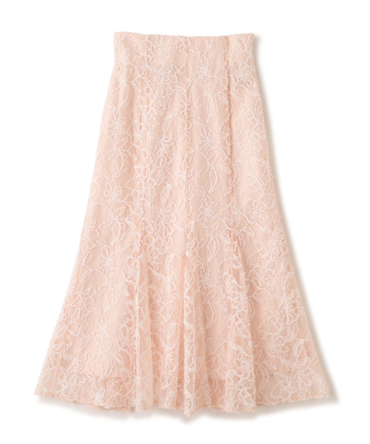 モール刺繍レースマーメイドスカート