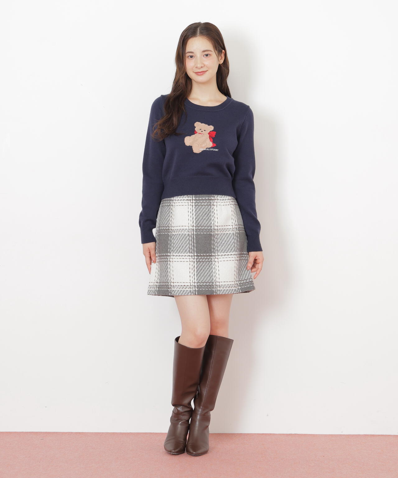 ロービングチェックミニスカート