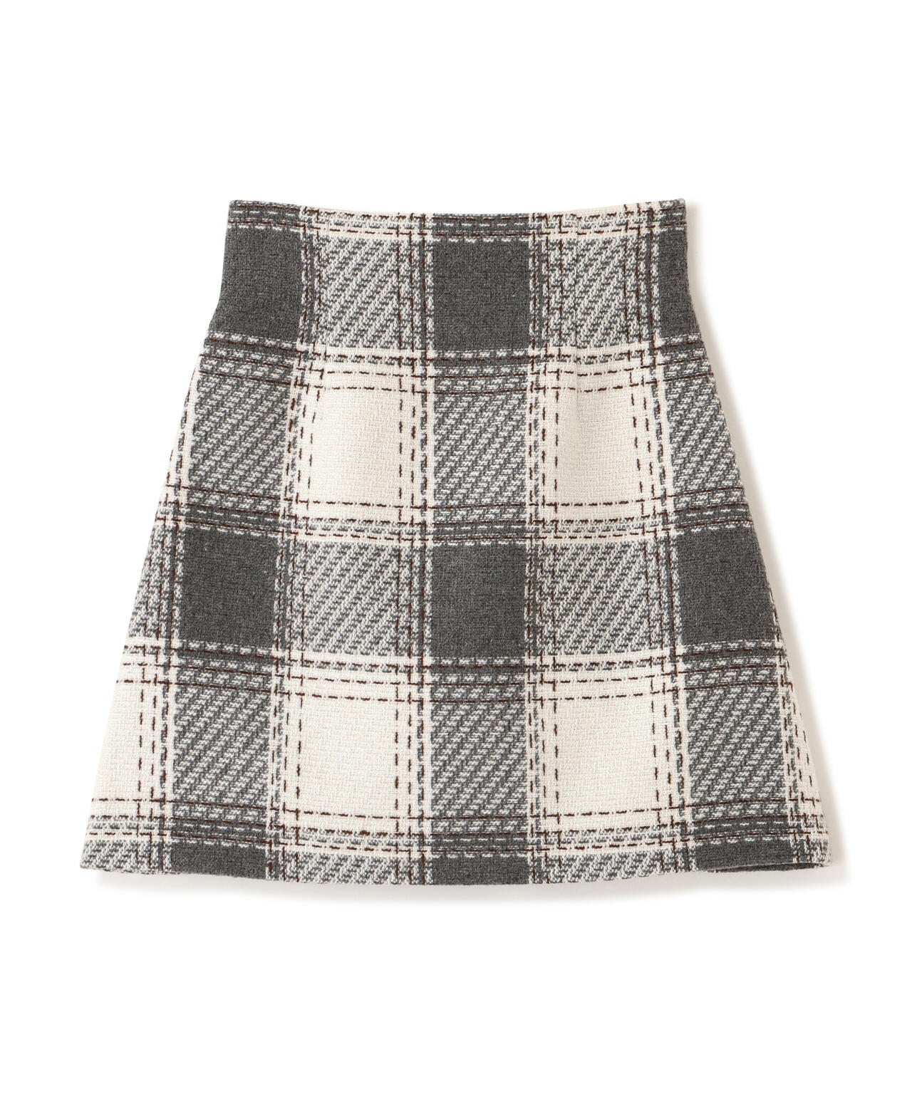 ロービングチェックミニスカート