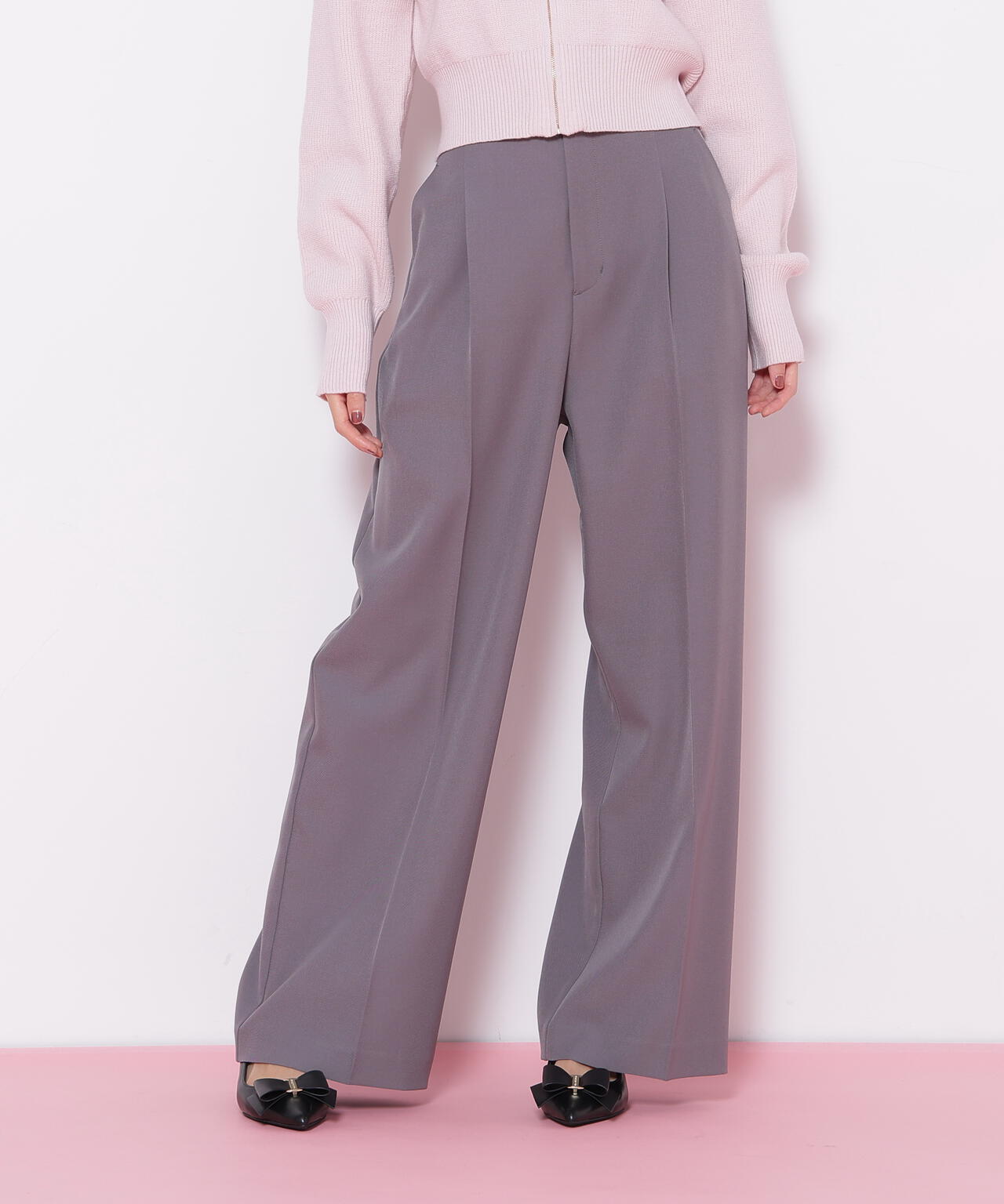 <セットアップ対応>ベーシックツイルビットベルトパンツ