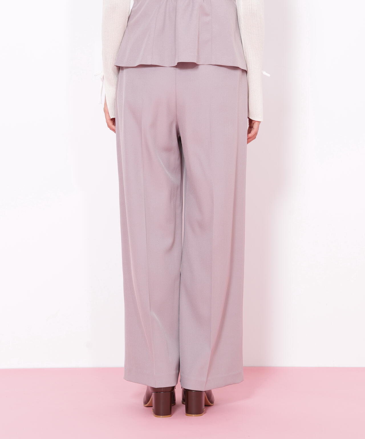 <セットアップ対応>ベーシックツイルビットベルトパンツ