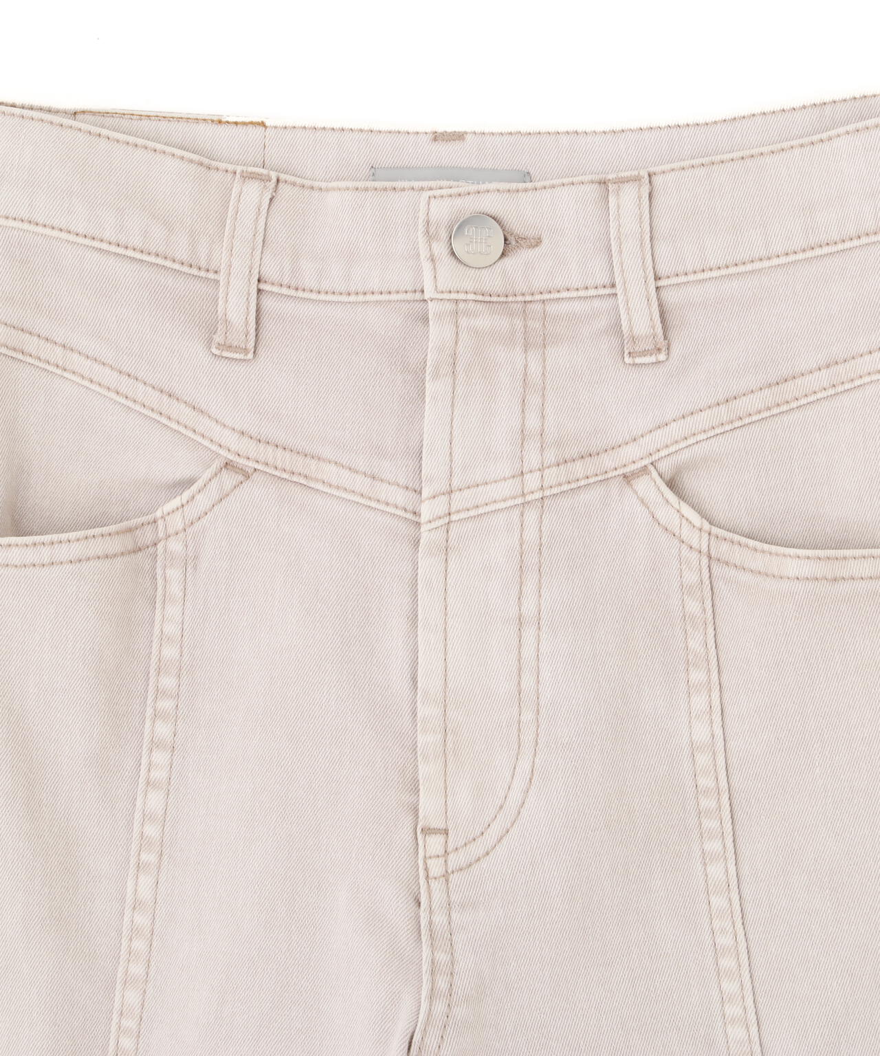 切替えデザインデニムパンツ