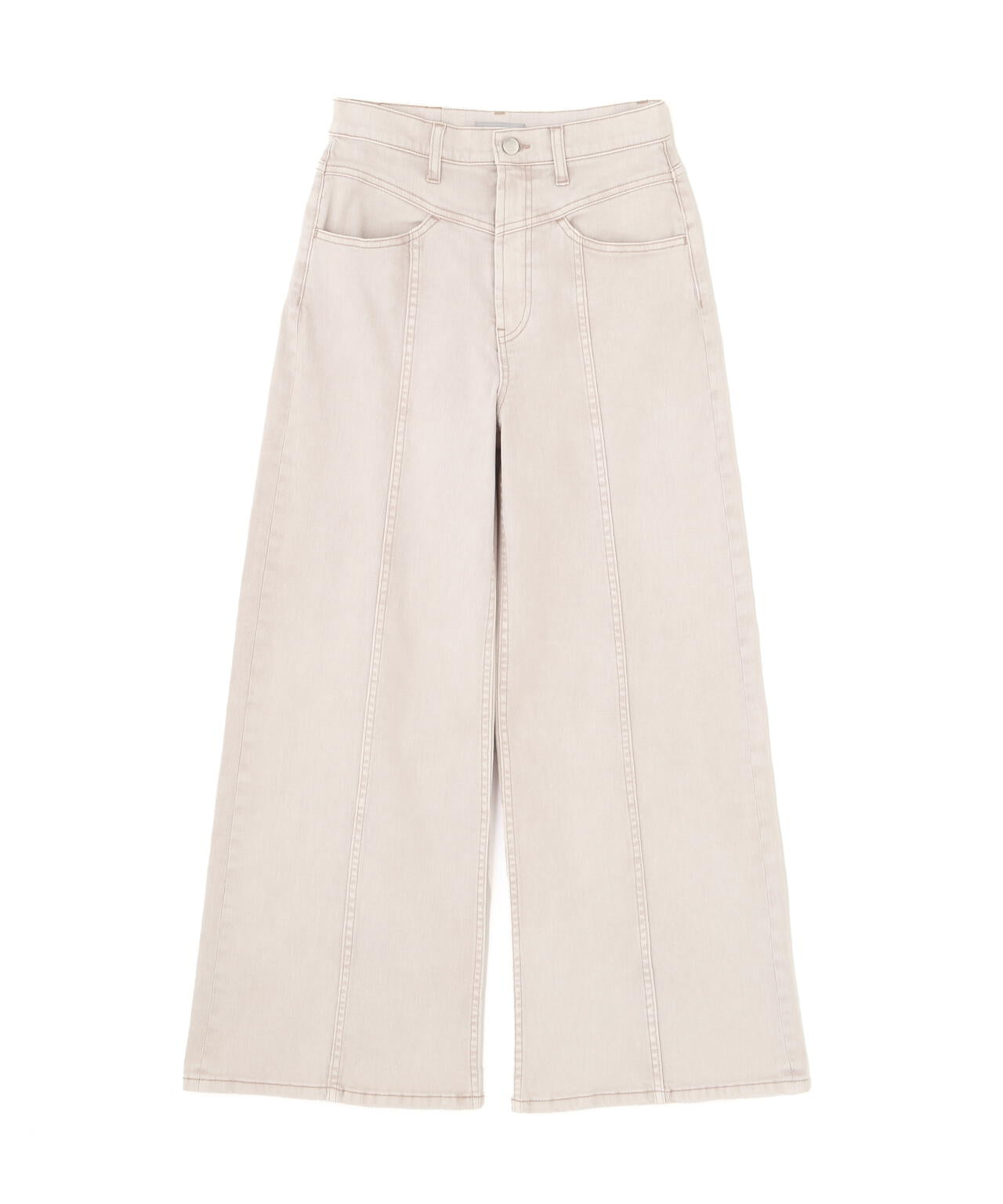 切替えデザインデニムパンツ