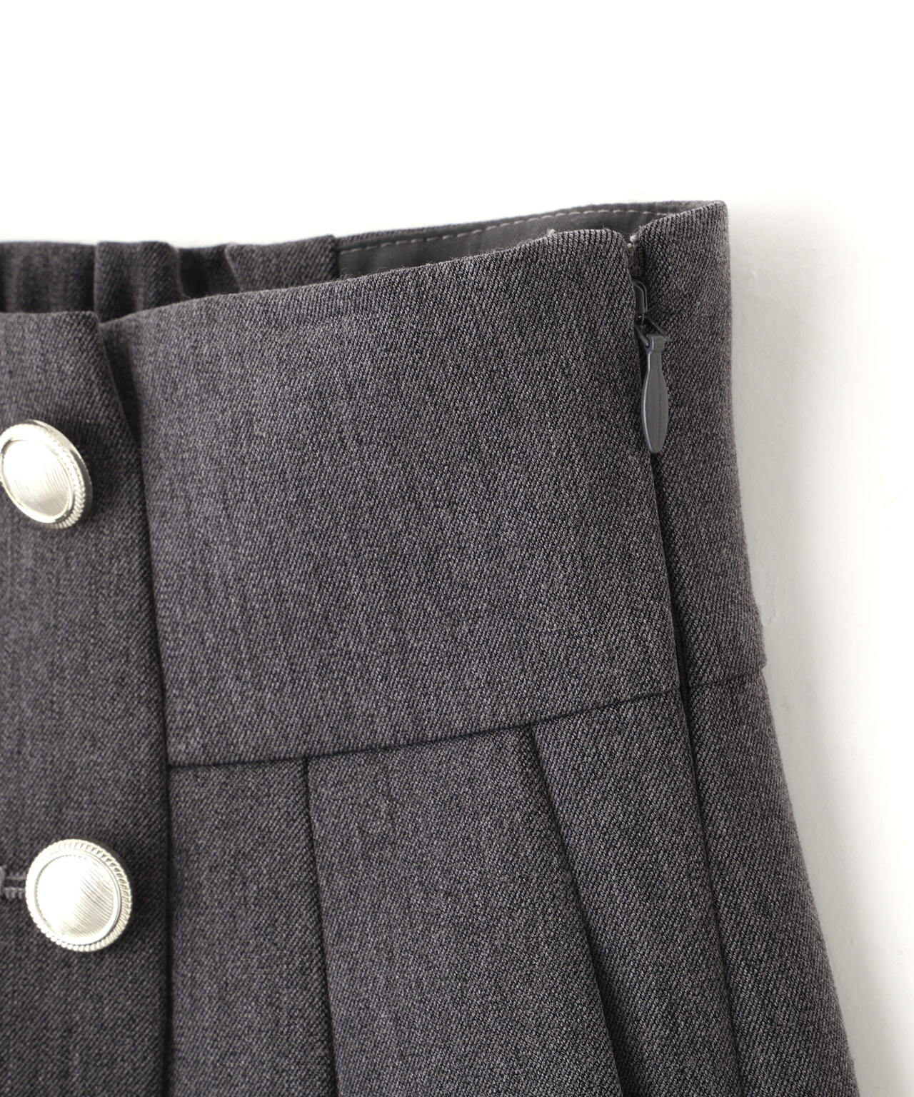 メタル釦ストレートイージーパンツ