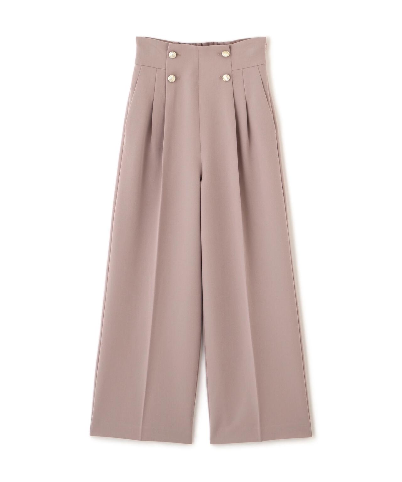 メタル釦ストレートイージーパンツ