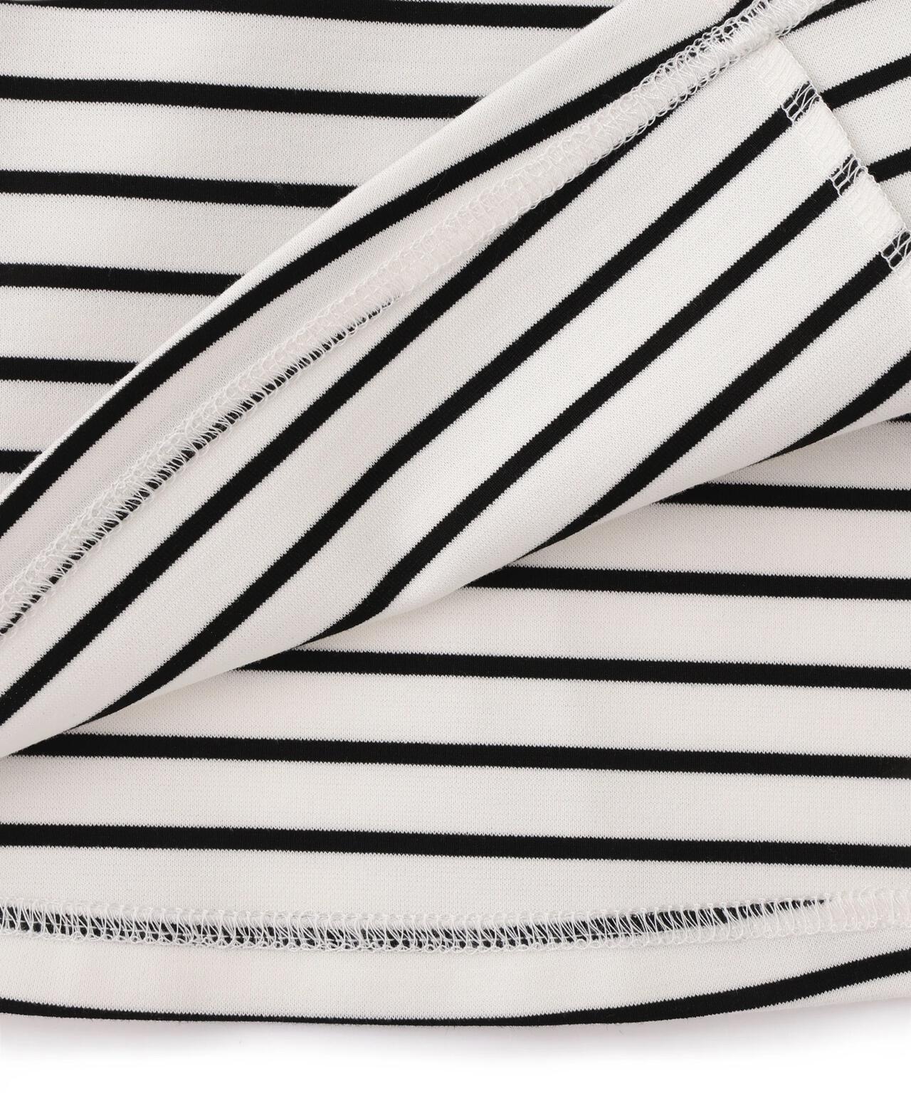 ポロ衿カットソーワンピース