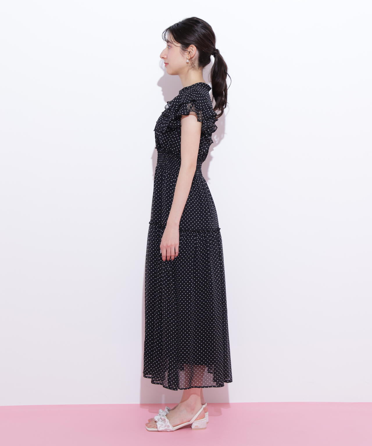 ボリュームティアードワンピース