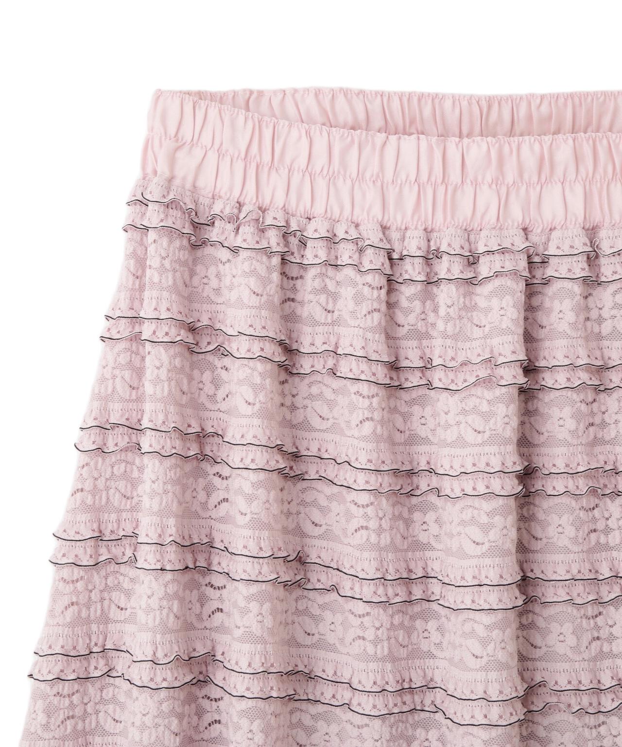 バイカラーストレッチレースセットアップ