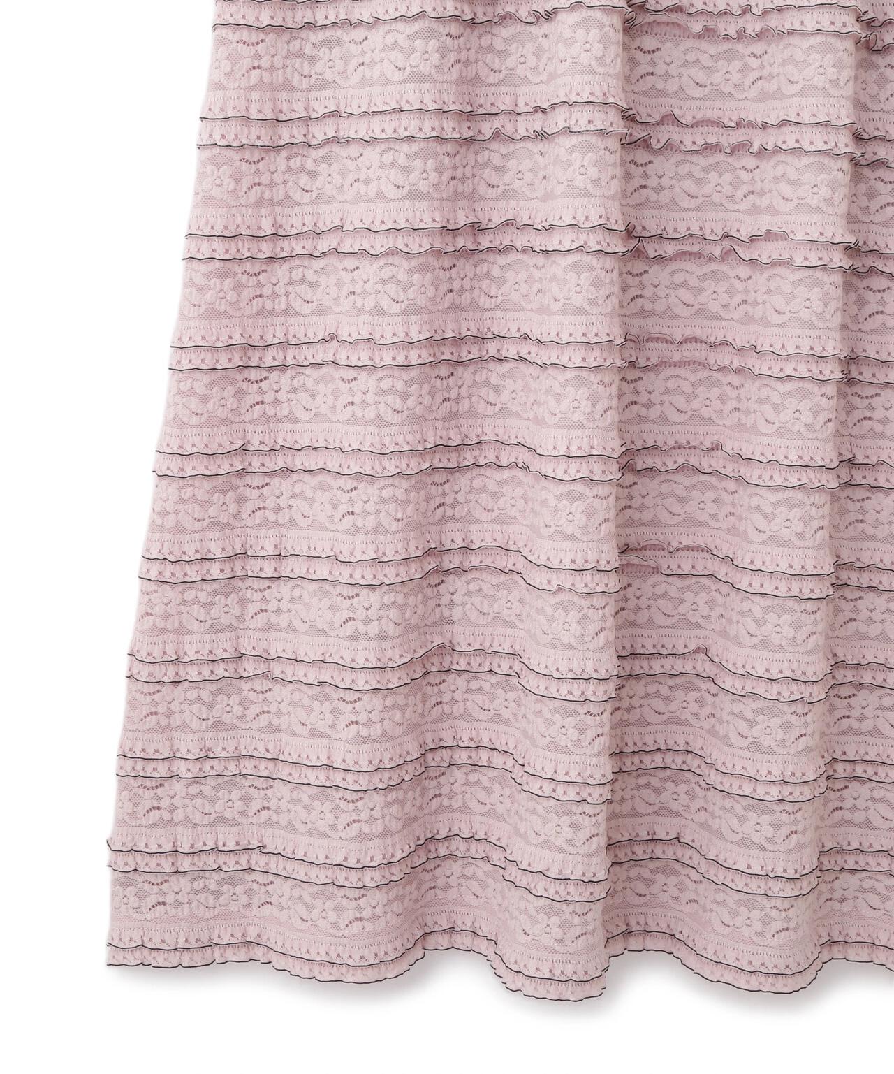 バイカラーストレッチレースセットアップ