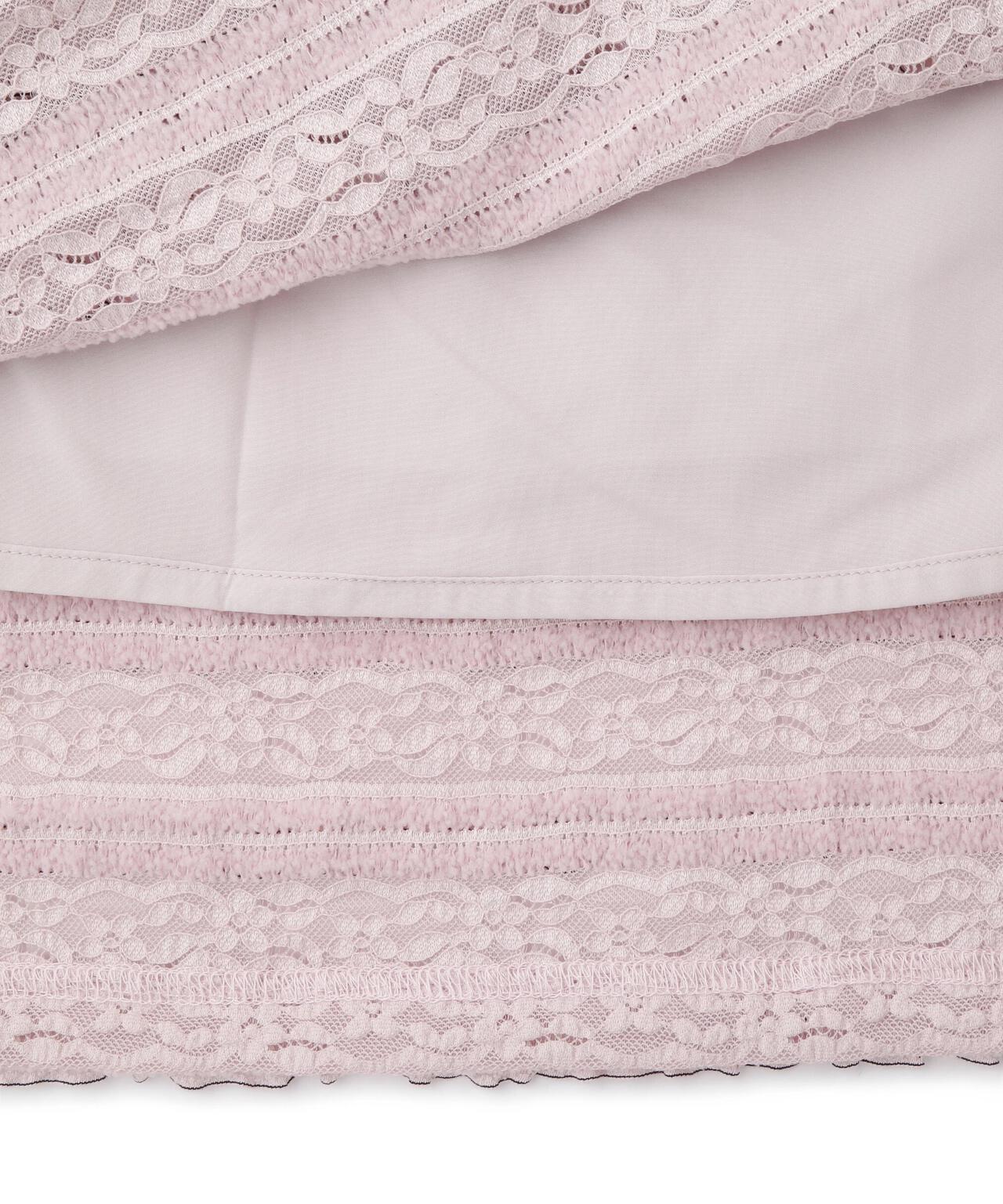 バイカラーストレッチレースセットアップ