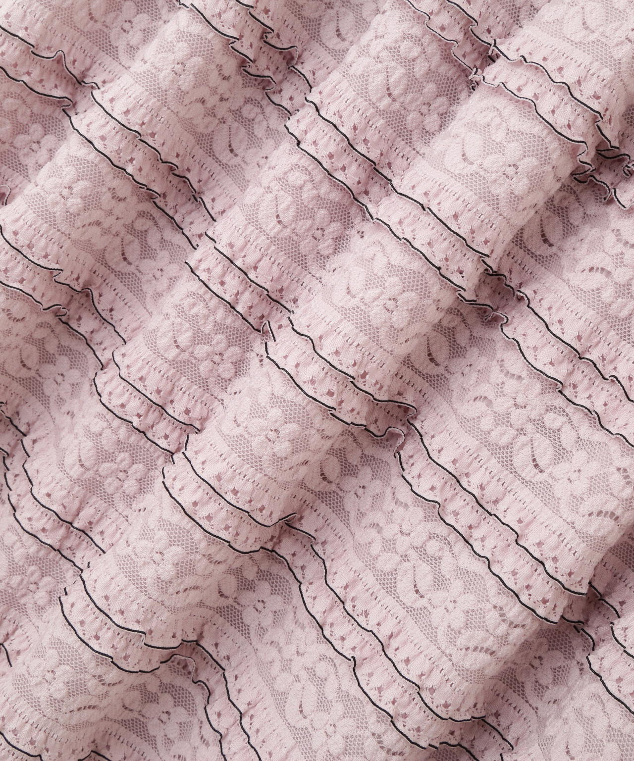 バイカラーストレッチレースセットアップ