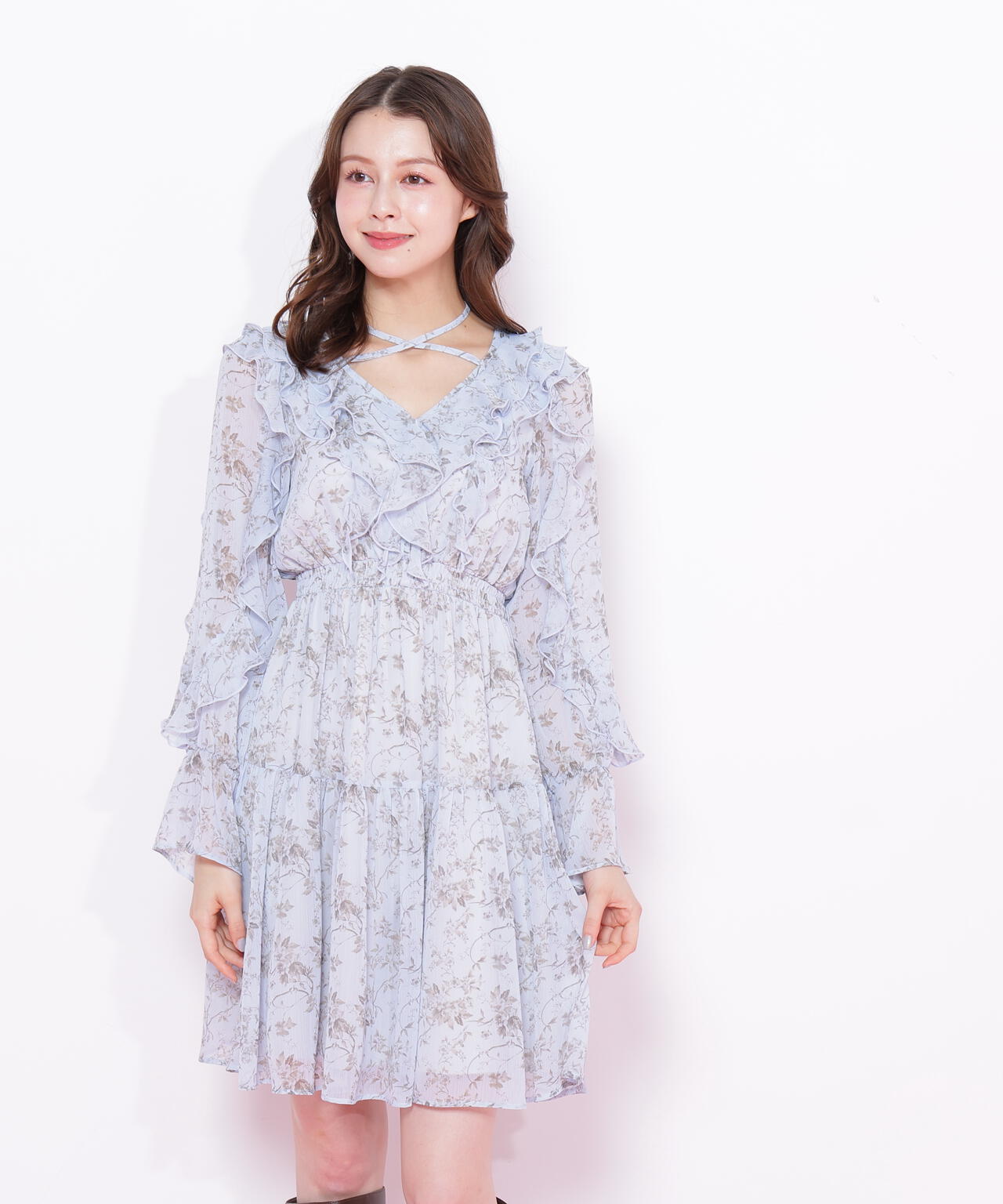 フリルミニワンピース