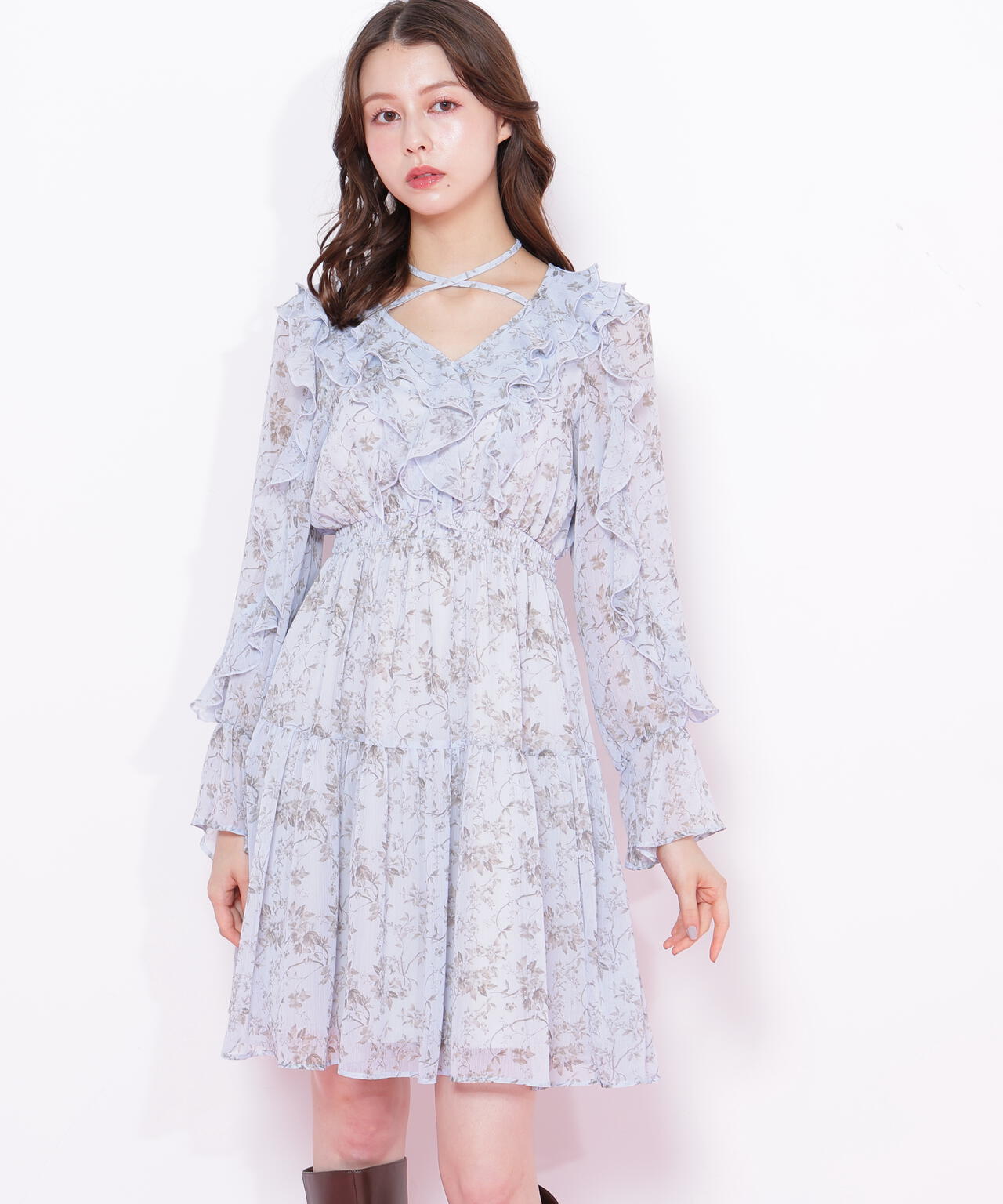 フリルミニワンピース