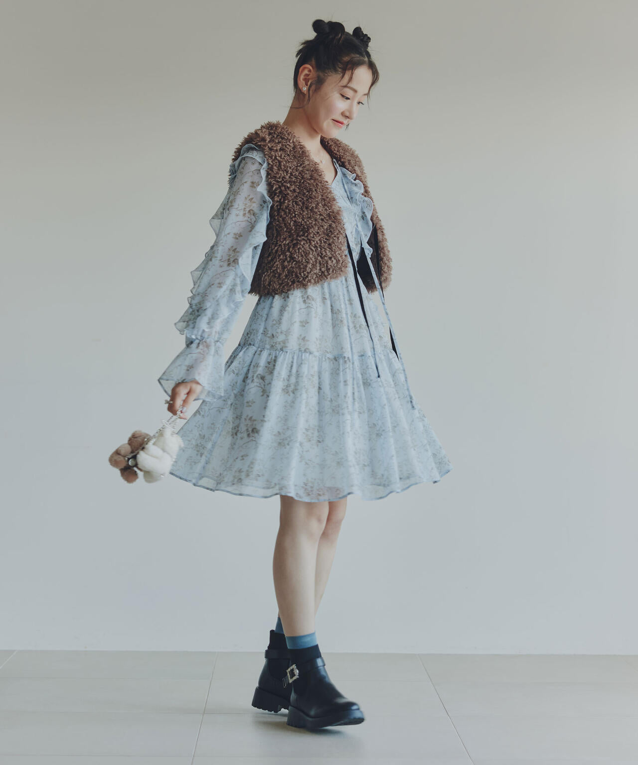 フリルミニワンピース