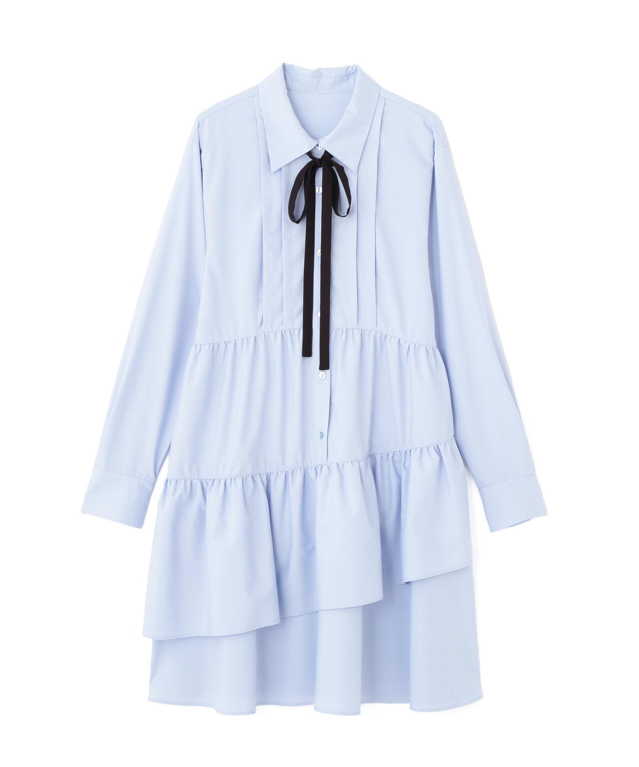 ティアードミニシャツワンピース