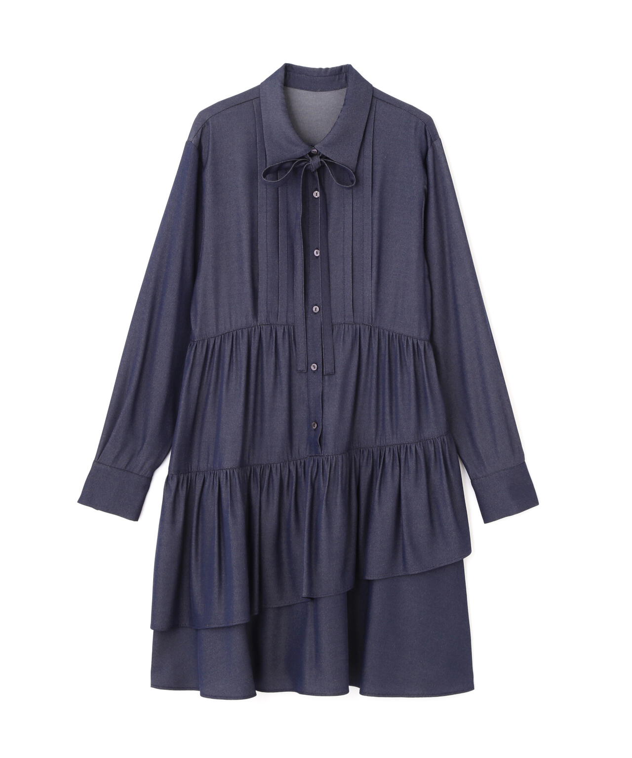 ティアードミニシャツワンピース