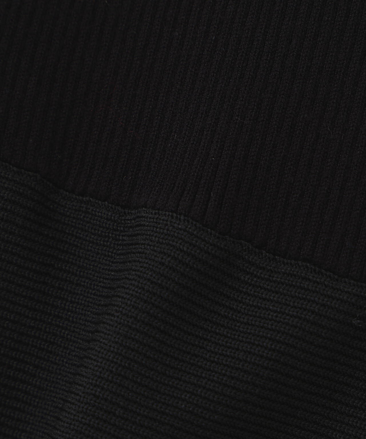 ビッグカラーニットワンピース