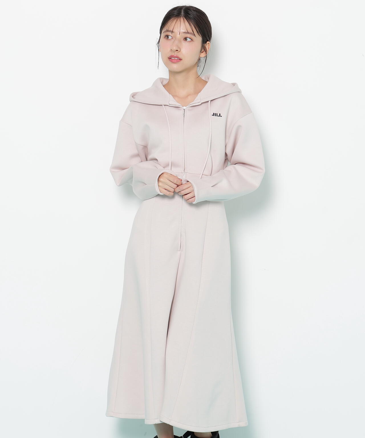 ダイバーフーディーロングワンピース