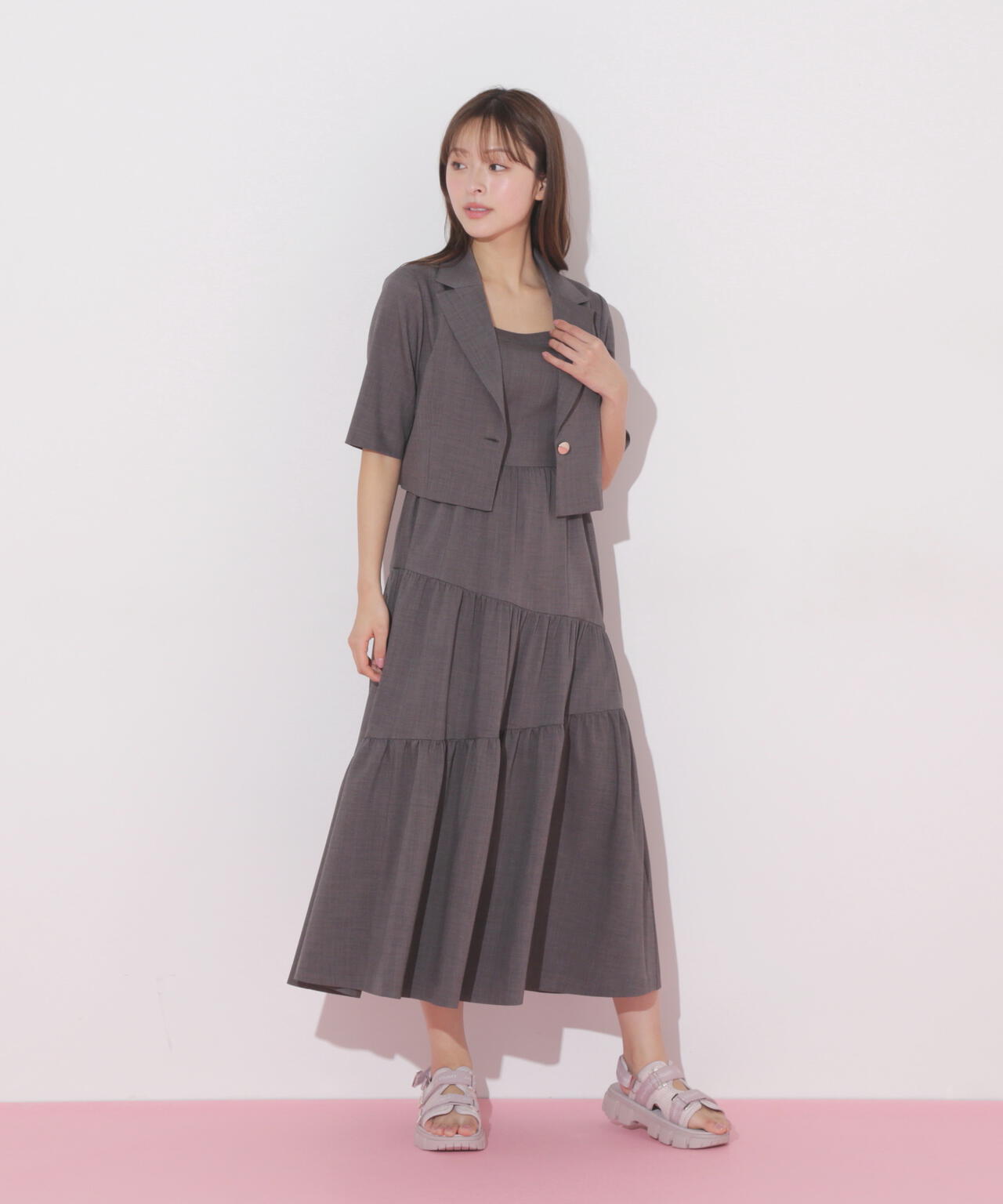 ジャケットジャンスカセットアップ