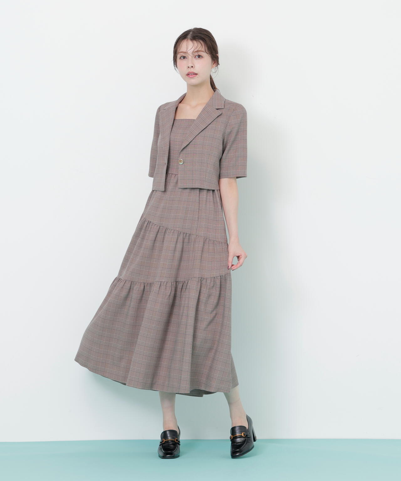 ジャケットジャンスカセットアップ