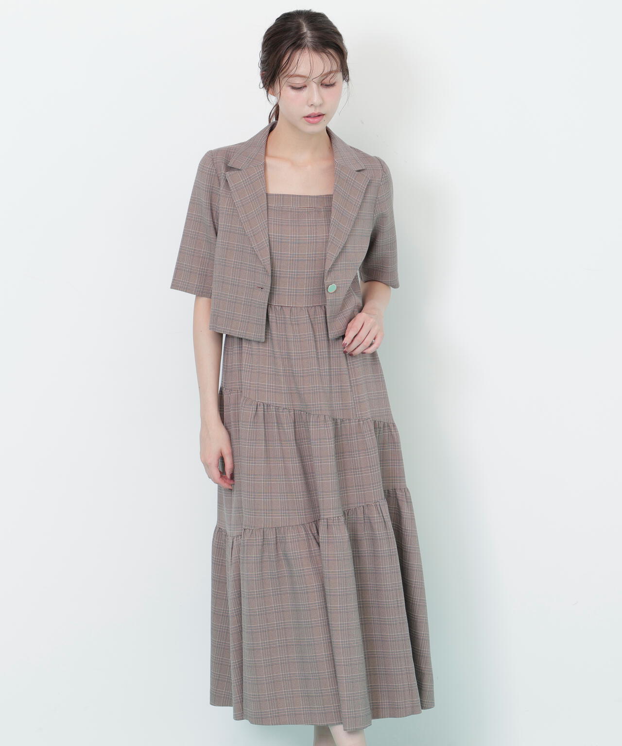 ジャケットジャンスカセットアップ