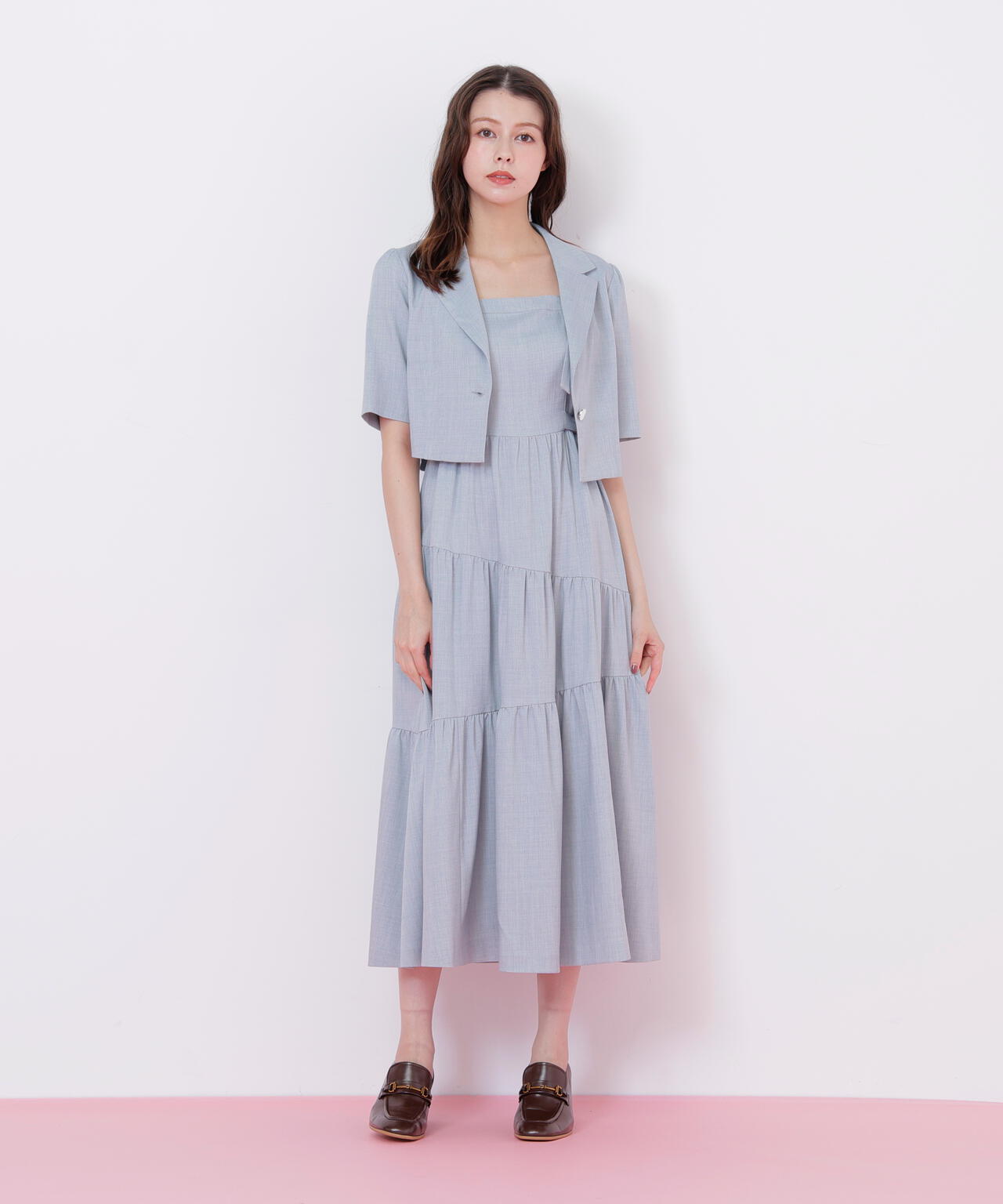 ジャケットジャンスカセットアップ