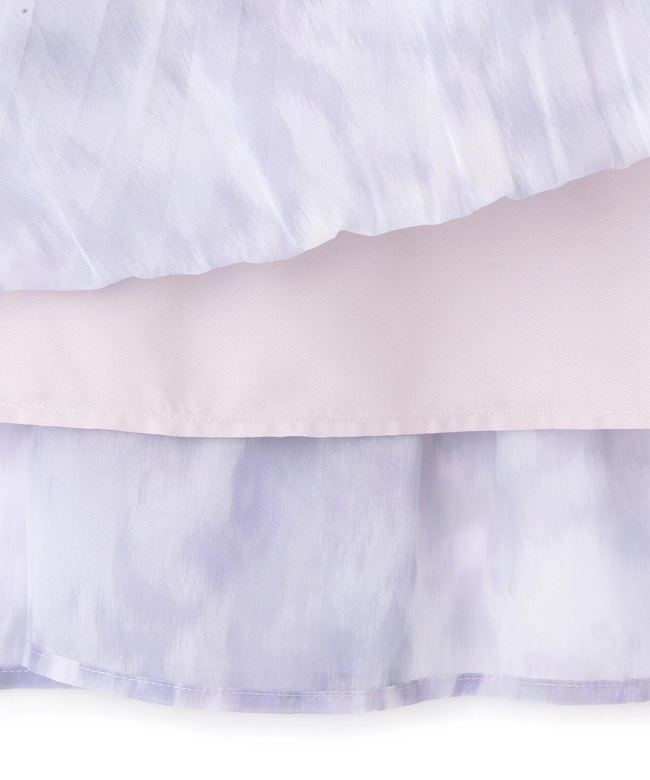 スリットネックプリーツワンピース