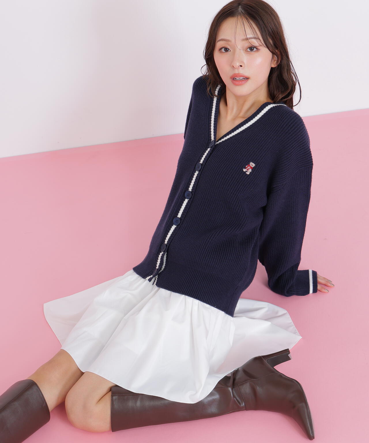 <BEARシリーズ>カーディガンセットアップ