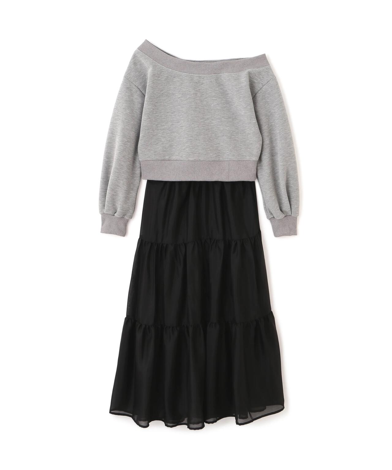 肩リボンスウェットセットアップ