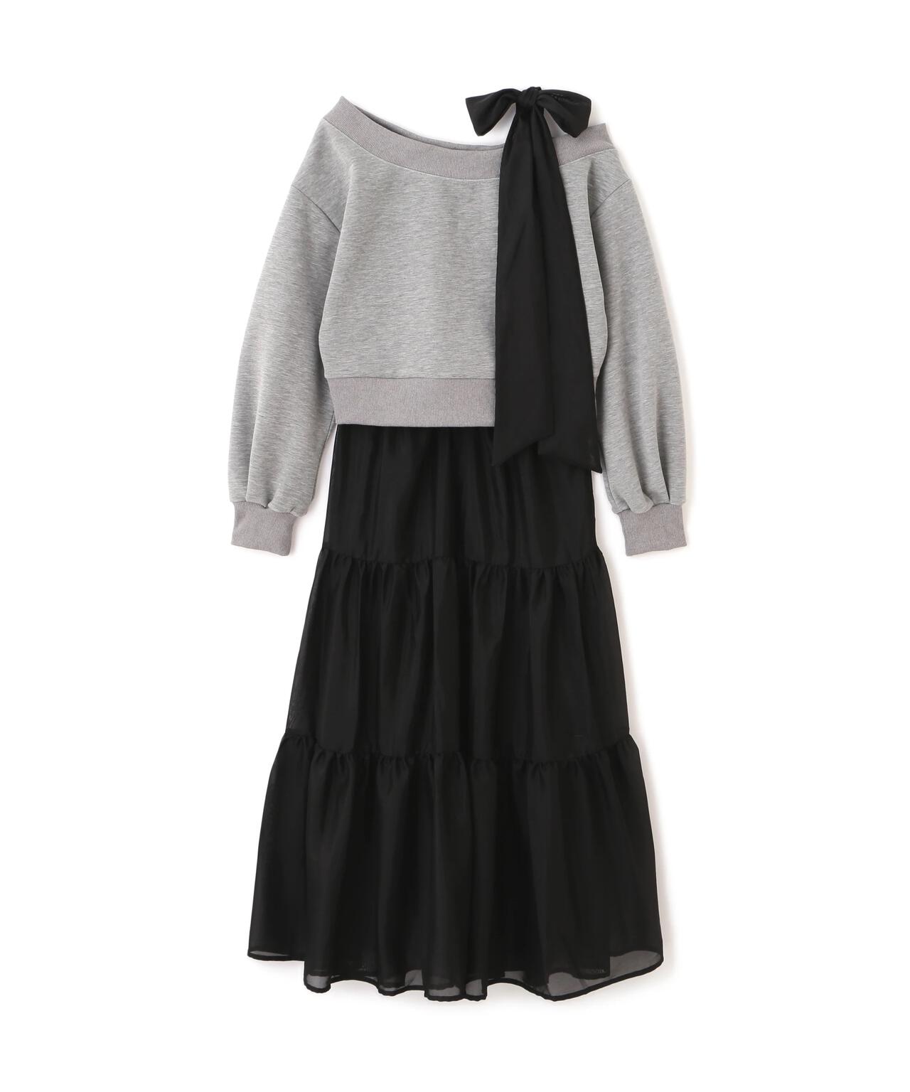 肩リボンスウェットセットアップ