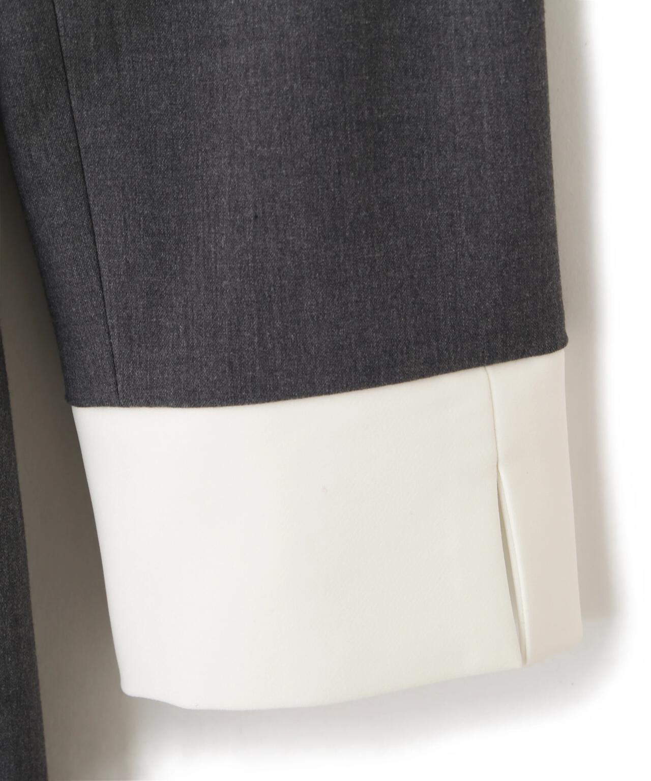 ジャケットレイヤードワンピース