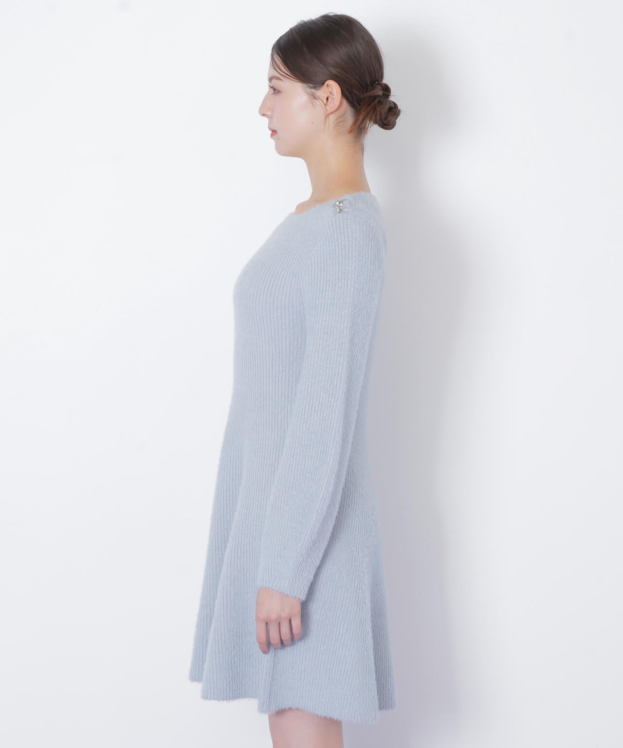 シャギーミニニットワンピース