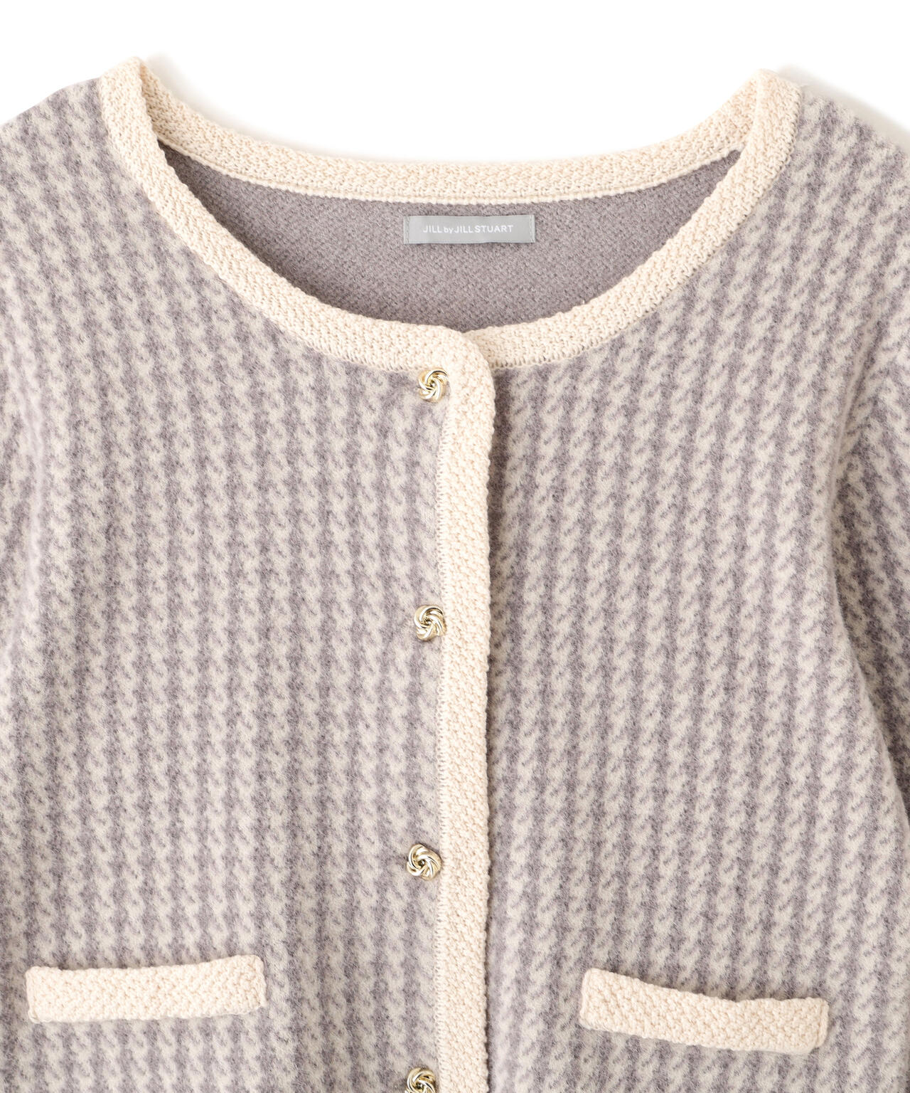 千鳥ジャガードニットセットアップ