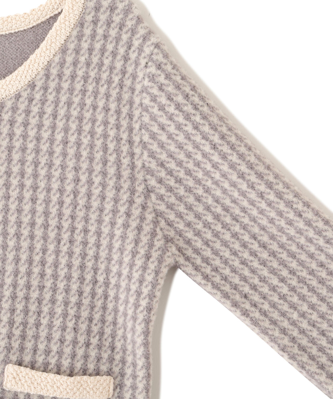千鳥ジャガードニットセットアップ