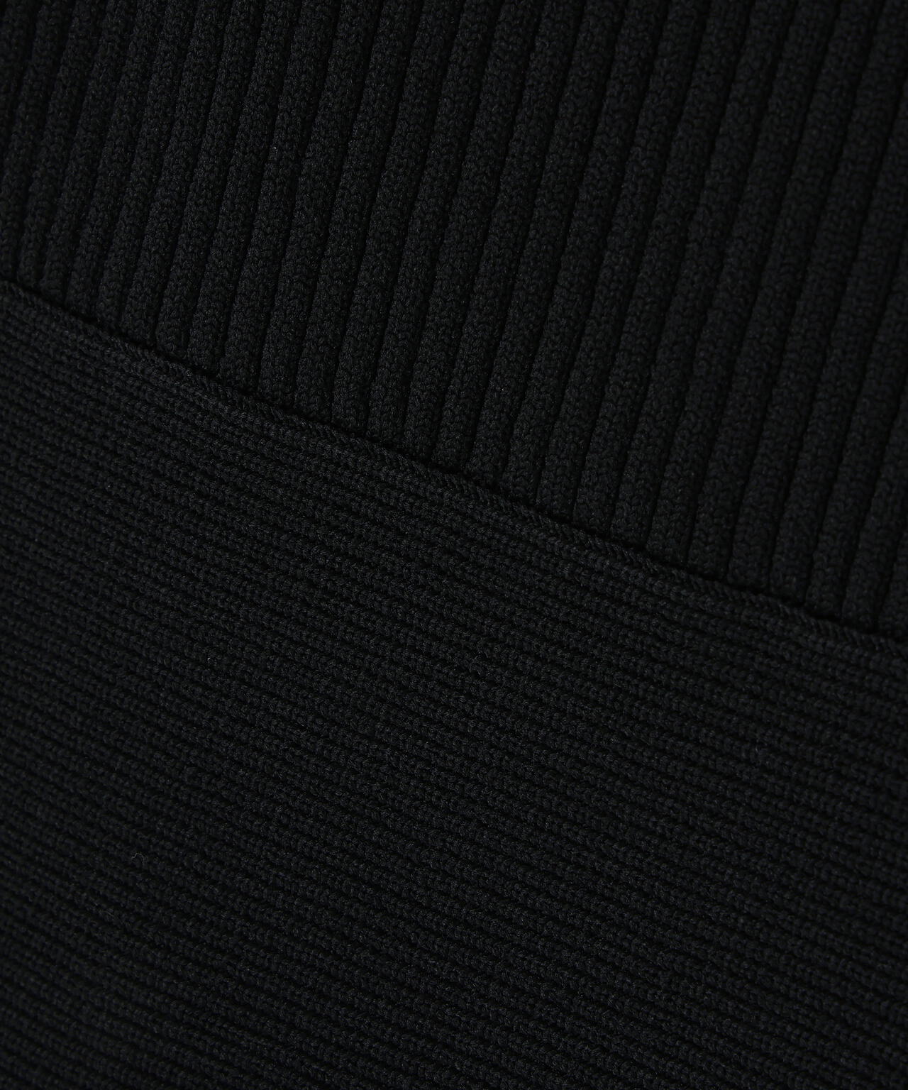 長袖ポロネックニットワンピース