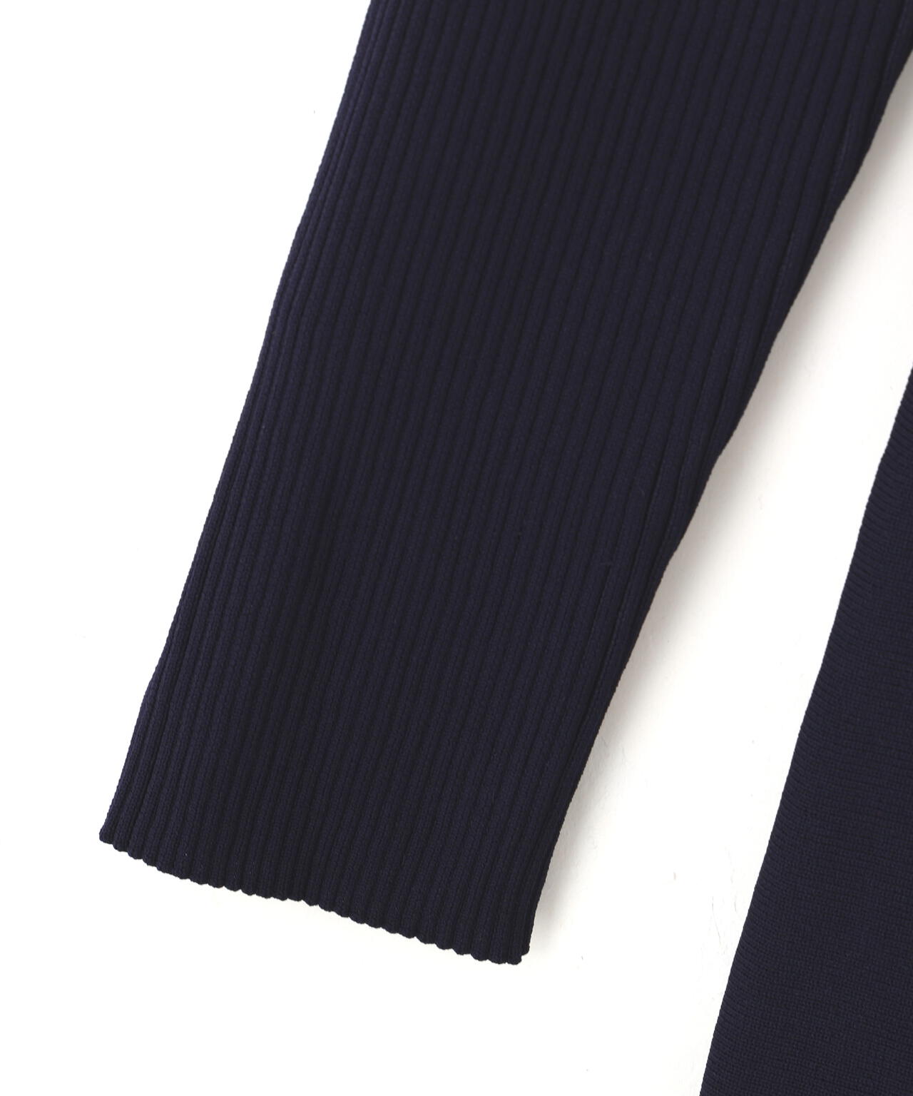 長袖ポロネックニットワンピース