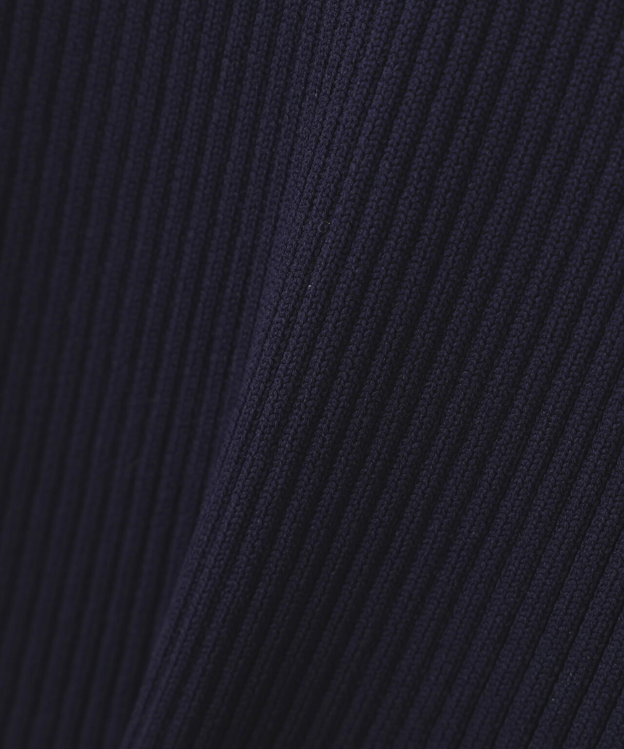 長袖ポロネックニットワンピース