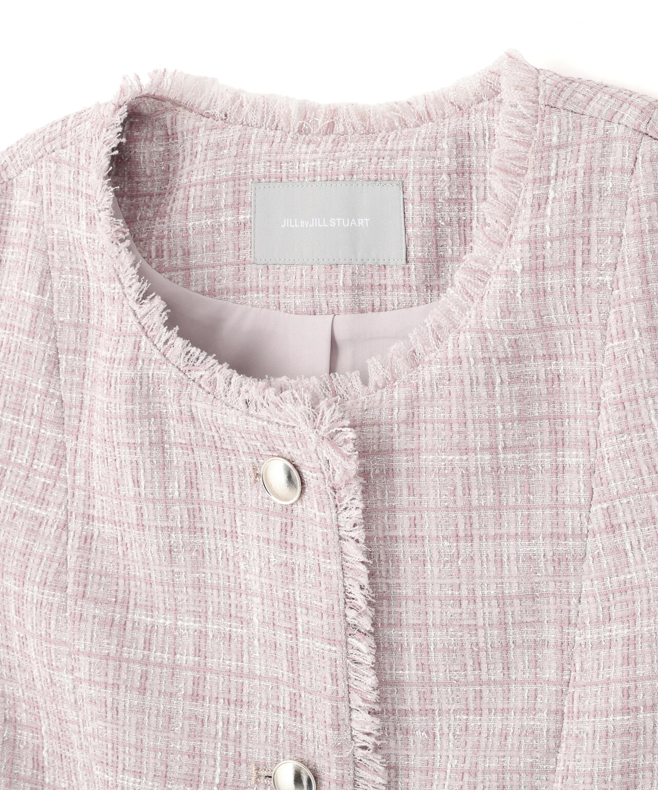 ツイードペプラムジレ