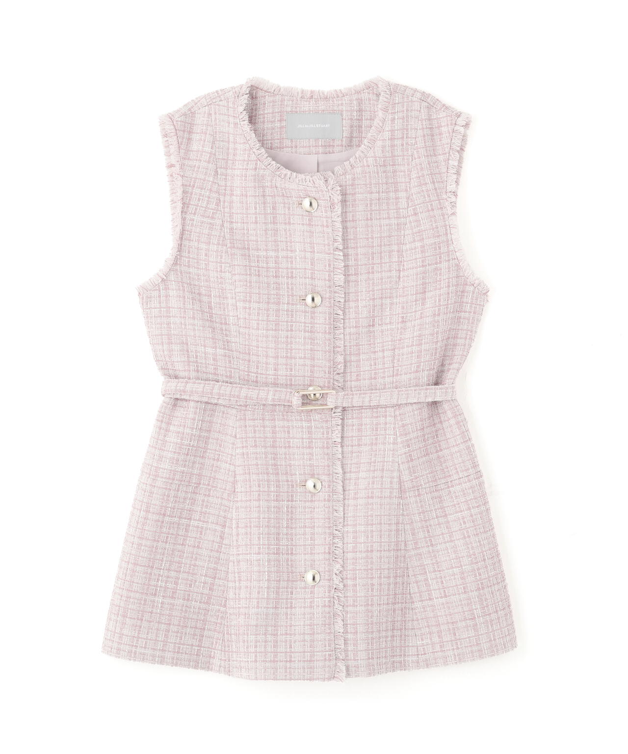 ツイードペプラムジレ