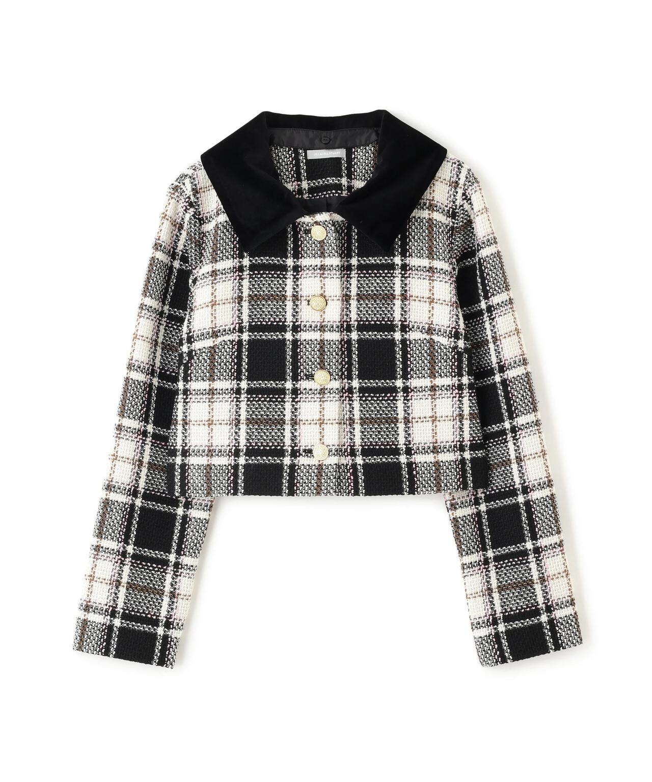 ループヤーンチェックジャケット