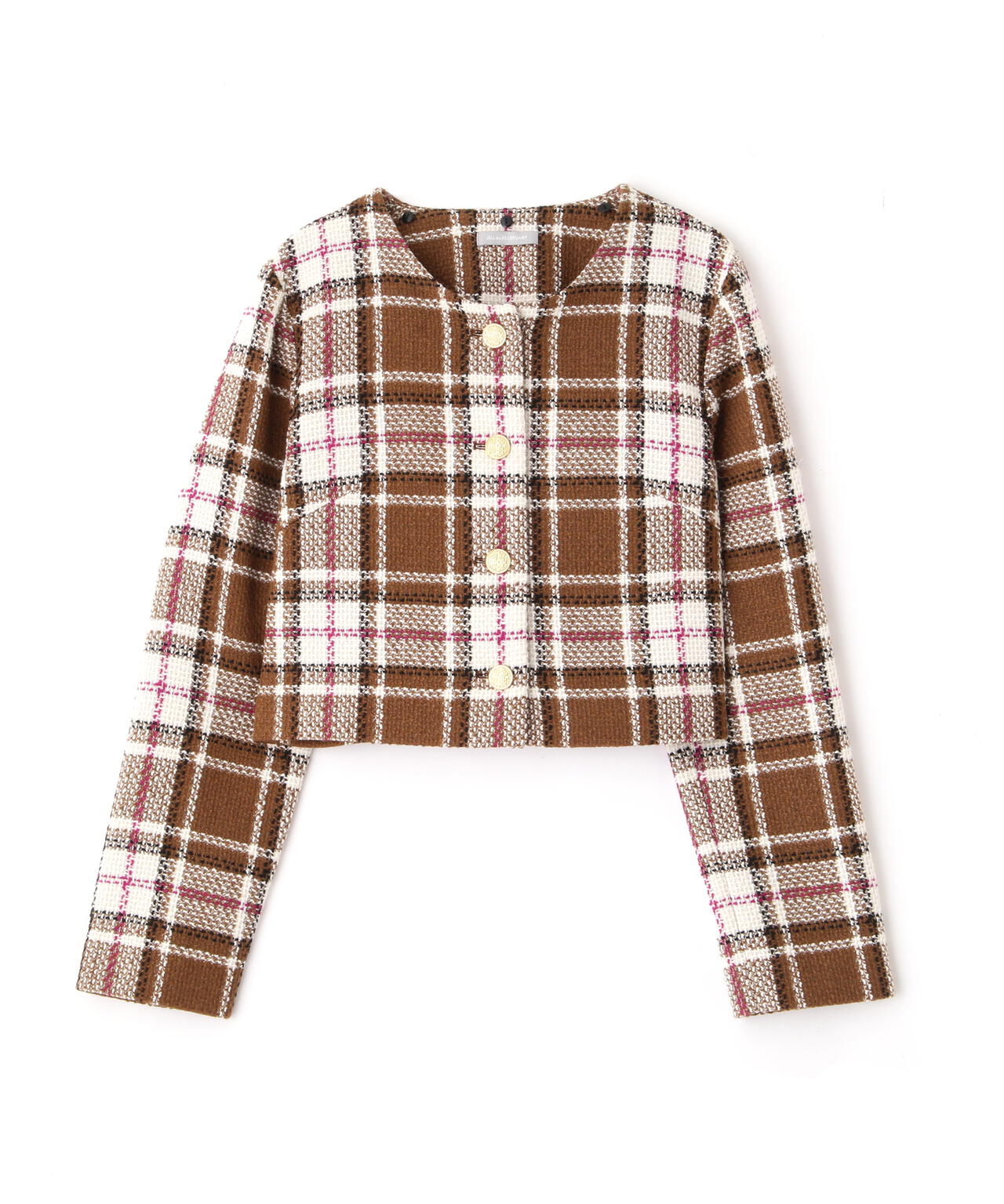 ループヤーンチェックジャケット