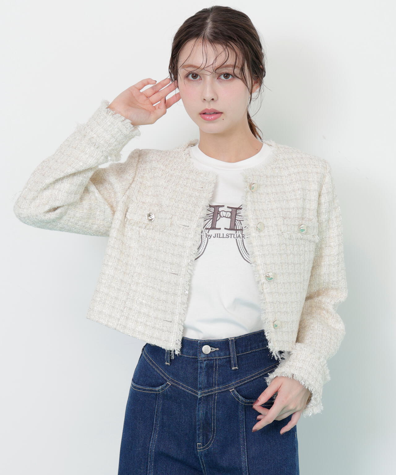 ファンシーツイードジャケット